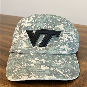 VT Camouflage Adjustable Baseball Cap American Flag Unisex Adult